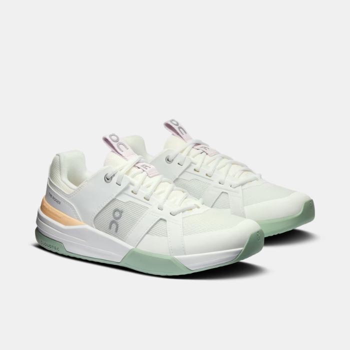 On Cloud The Roger Clubhouse Pro Youth Sneakers- White/ Mineral