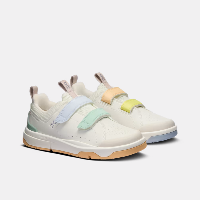 On Cloud The Roger Kids Sneakers- Ivory/ Mineral