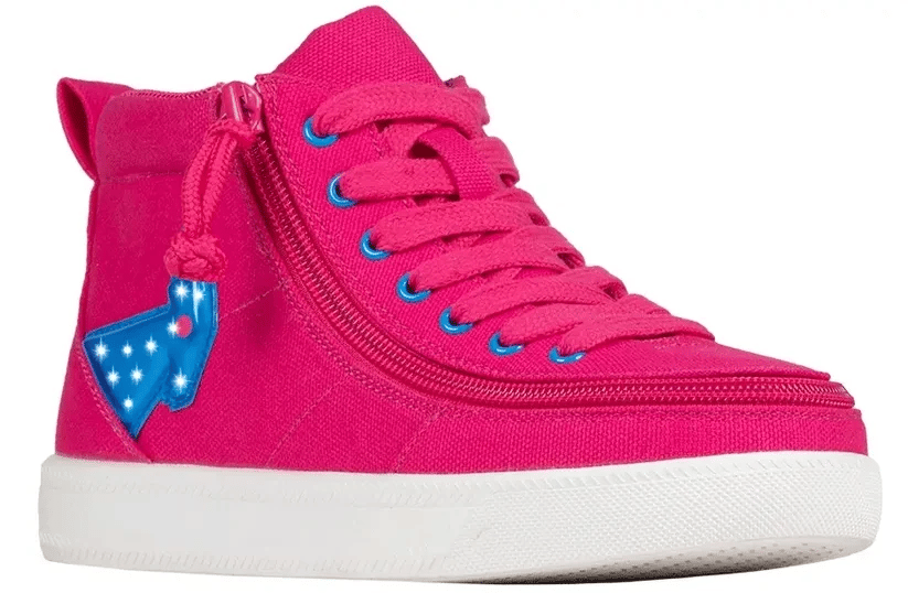 Billy Footwear - Billy Classic D|R High Pink/Blue Light Ups