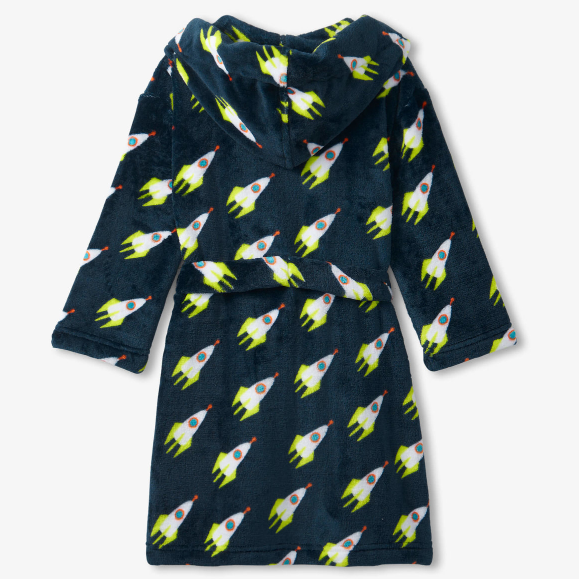 Hatley Robes Hatley Rocket man fleece robe - Blue nights