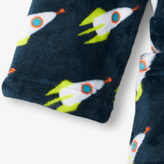 Hatley Robes Hatley Rocket man fleece robe - Blue nights