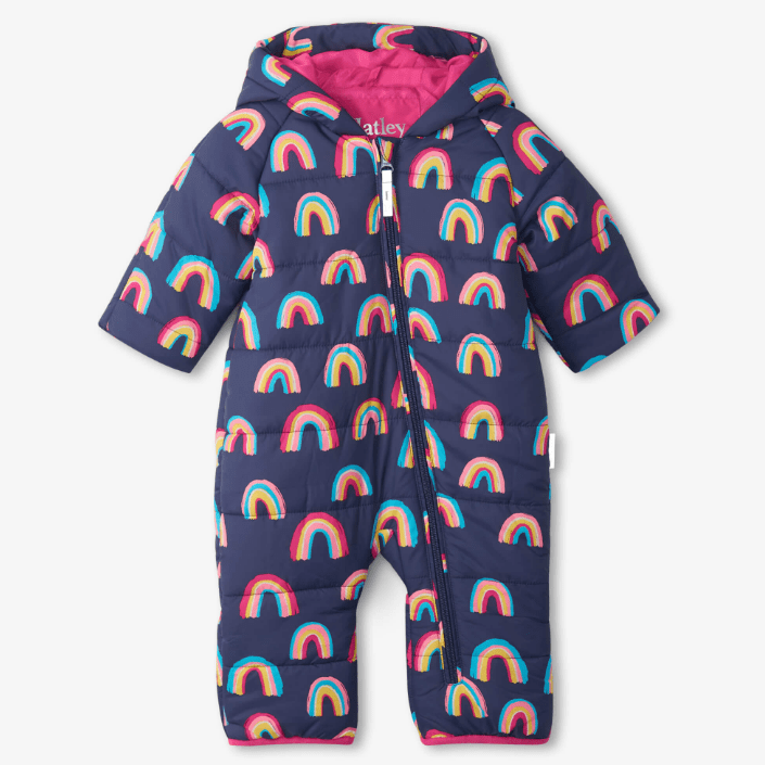 Hatley Winterwear 3-6 Months Hatley - Vibrant rainbows baby winter bundler