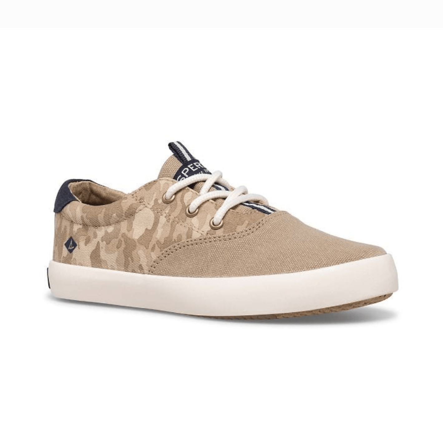 Sperry Sneaker 13 Big Kids Sperry Big Kid's Spinnaker Washable Sneaker Tan Camo