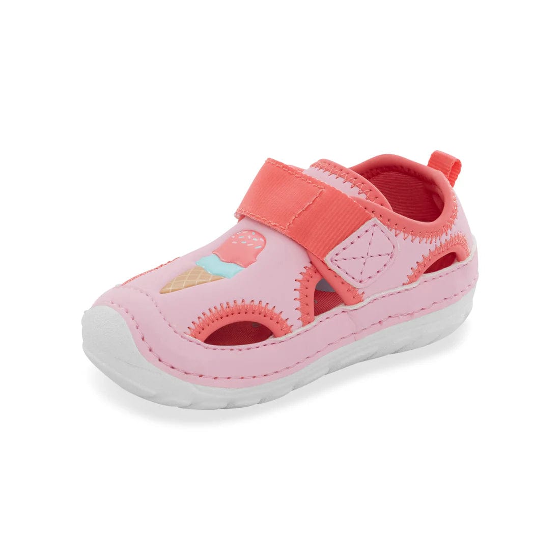 Stride Rite First Step Sandals Stride Rite sm splash white multi
