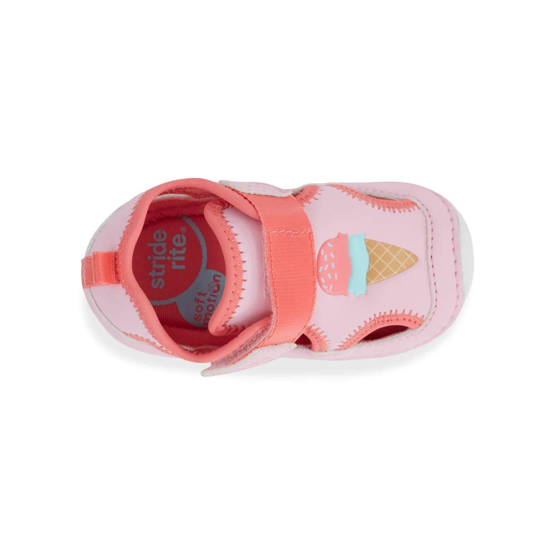 Stride Rite First Step Sandals Stride Rite sm splash white multi