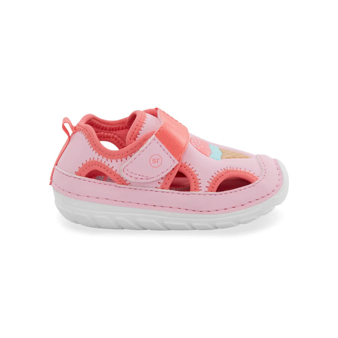 Stride Rite First Step Sandals Stride Rite sm splash white multi