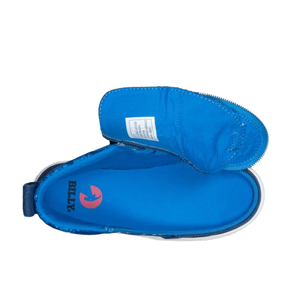 Billy Footwear High Tops Billy Footwear - Blue Sharks Classic Lace High