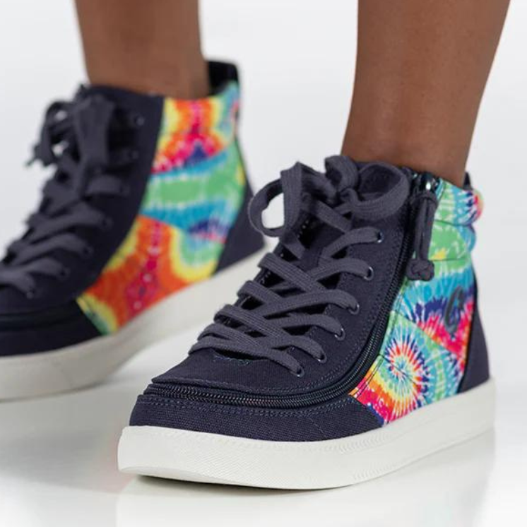 Billy Footwear High Tops Billy Footwear - Navy Tie Dye BILLY Street Lace High
