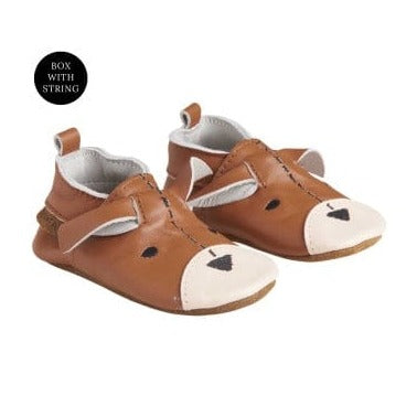 En Fant Slippers 19 EU En Fant Leather Slippers - Leather Brown