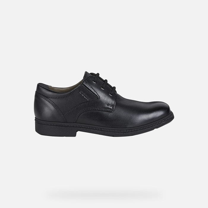 GEOX Federico Lace up Black Uniform Shoes