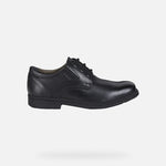 GEOX School/Uniform Shoes GEOX Federico Lace up Black Uniform Shoes