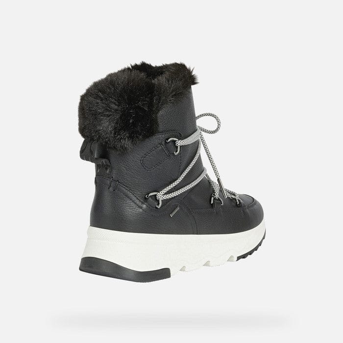 GEOX Women GEOX Women D Falena Black Leather Winter Boot