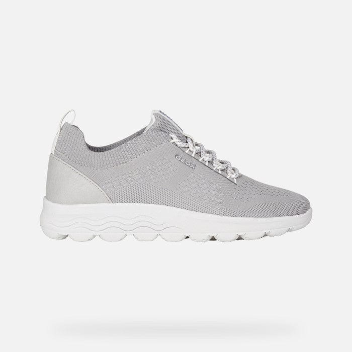 GEOX Women D Spherica Knitted Text Light Grey