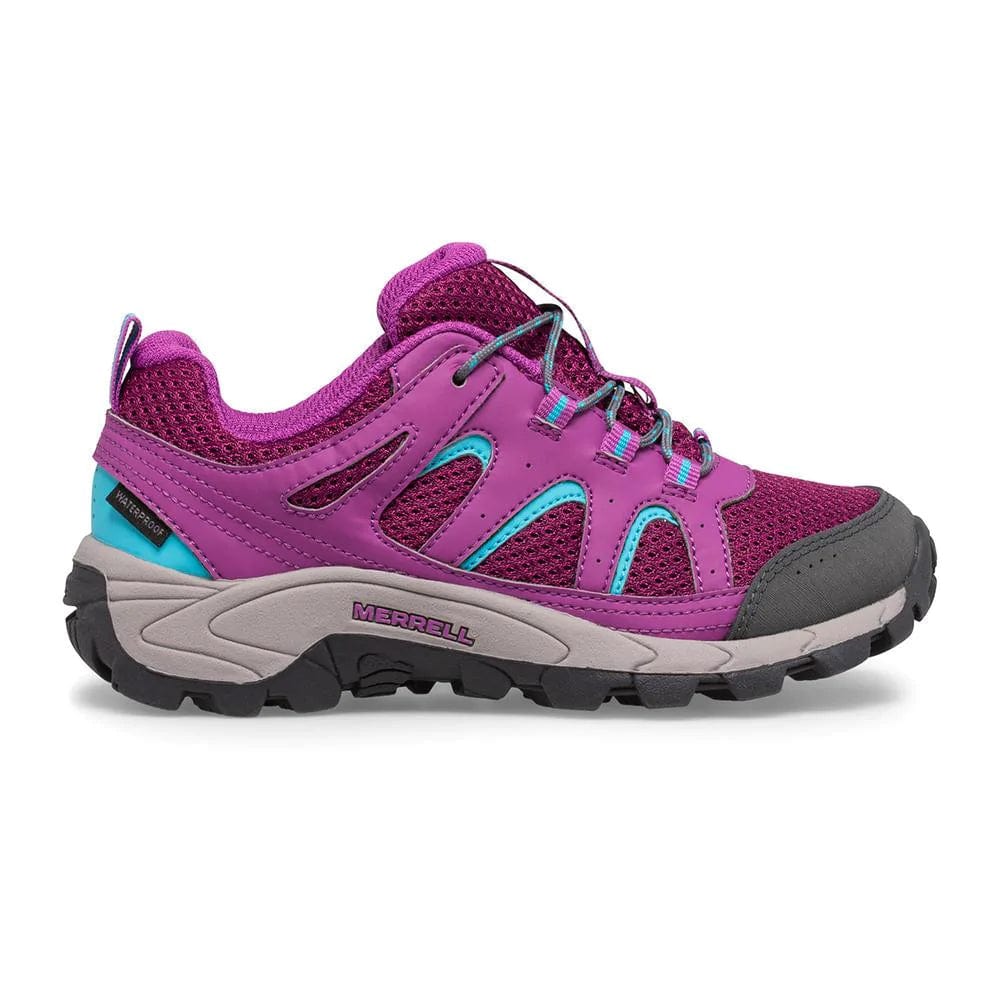 Merrell Hiking Shoes Merrell Kid's Oakcreek Low Lace Waterproof Purple/Blue
