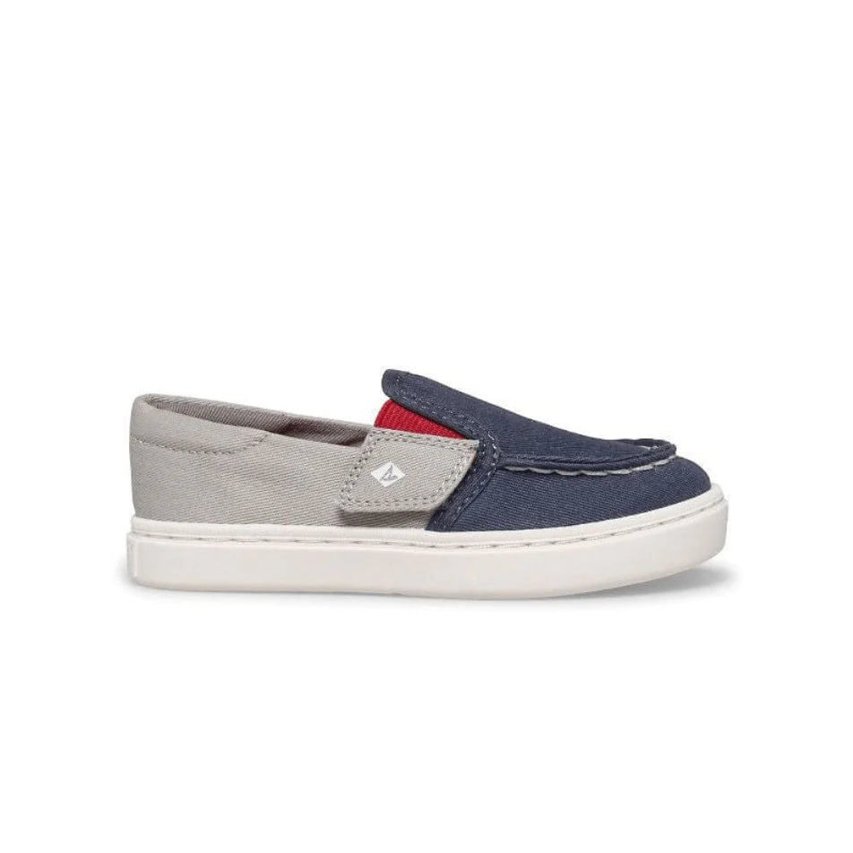 Sperry Sneaker Sperry Big Kid's Salty Junior Washable Sneaker Navy/Grey