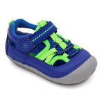 Stride Rite First Step Shoes 3 Little Kids Stride Rite Tobias Soft motion Sandal - Blue/lime