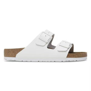 Birkenstock Arizona Sandals (Soft Footbed)- White Leather
