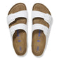 Birkenstock Arizona Sandals (Soft Footbed)- White Leather