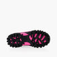 Toasty_k stretch lace toggle velcro winter kid boots - Black/Raspberry