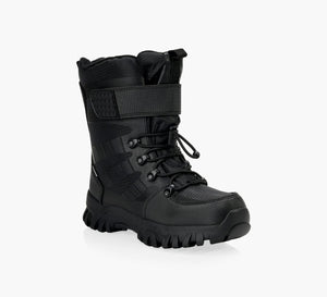 Tango_t stretch lace toggle velcro winter kid boots - Black