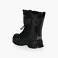 Tango_t stretch lace toggle velcro winter kid boots - Black