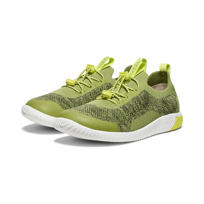 Keen Big Kids' KNX Knit Sneaker - Iguana/Evening Primrose
