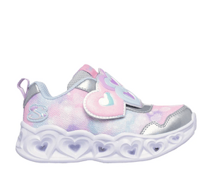 Skechers Heart Lights - Lovin Reflection - Silver/Multi