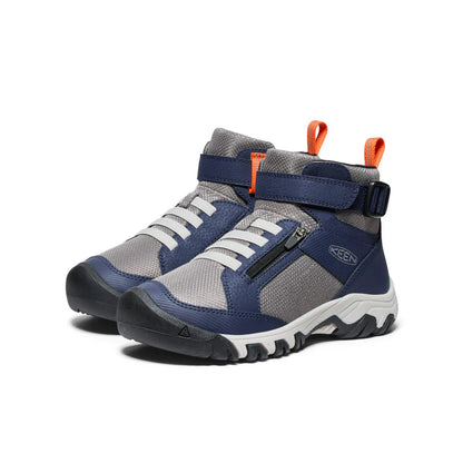 Keen Big Kids' Targhee Boundless Hiking Boot - Naval Academy/Steel Grey