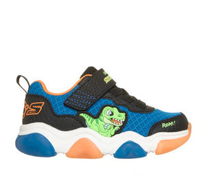 Skechers Play Scene - Mighty Glow Dino Bolt - Black/Blue