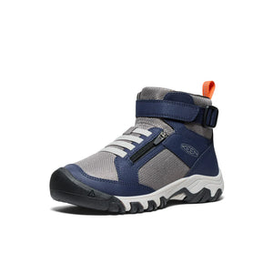 Keen Big Kids' Targhee Boundless Hiking Boot - Naval Academy/Steel Grey
