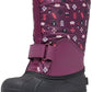 Columbia Kids Powderbug Forty Winter Boots- Marionberry/ Peach Blossom
