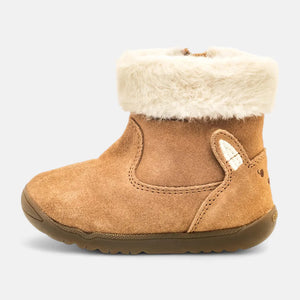 Geox B Macchia G Trim Girls Infant Boots - Whiskey Suede