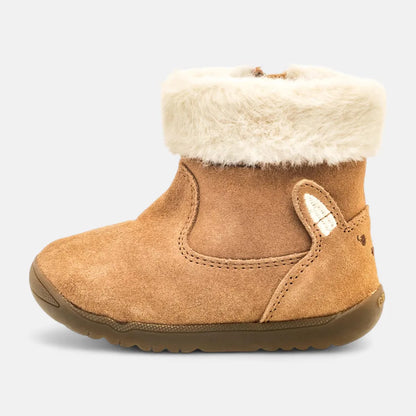 Geox B Macchia G Trim Girls Infant Boots - Whiskey Suede