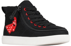 Billy Footwear - Billy Classic D|R High Black/Red Light Ups