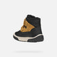 GEOX Boys' Omar Baby Winter Boots Black/Dark Yellow