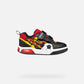 GEOX Boys Inek Light Up Runners - Black/Yellow