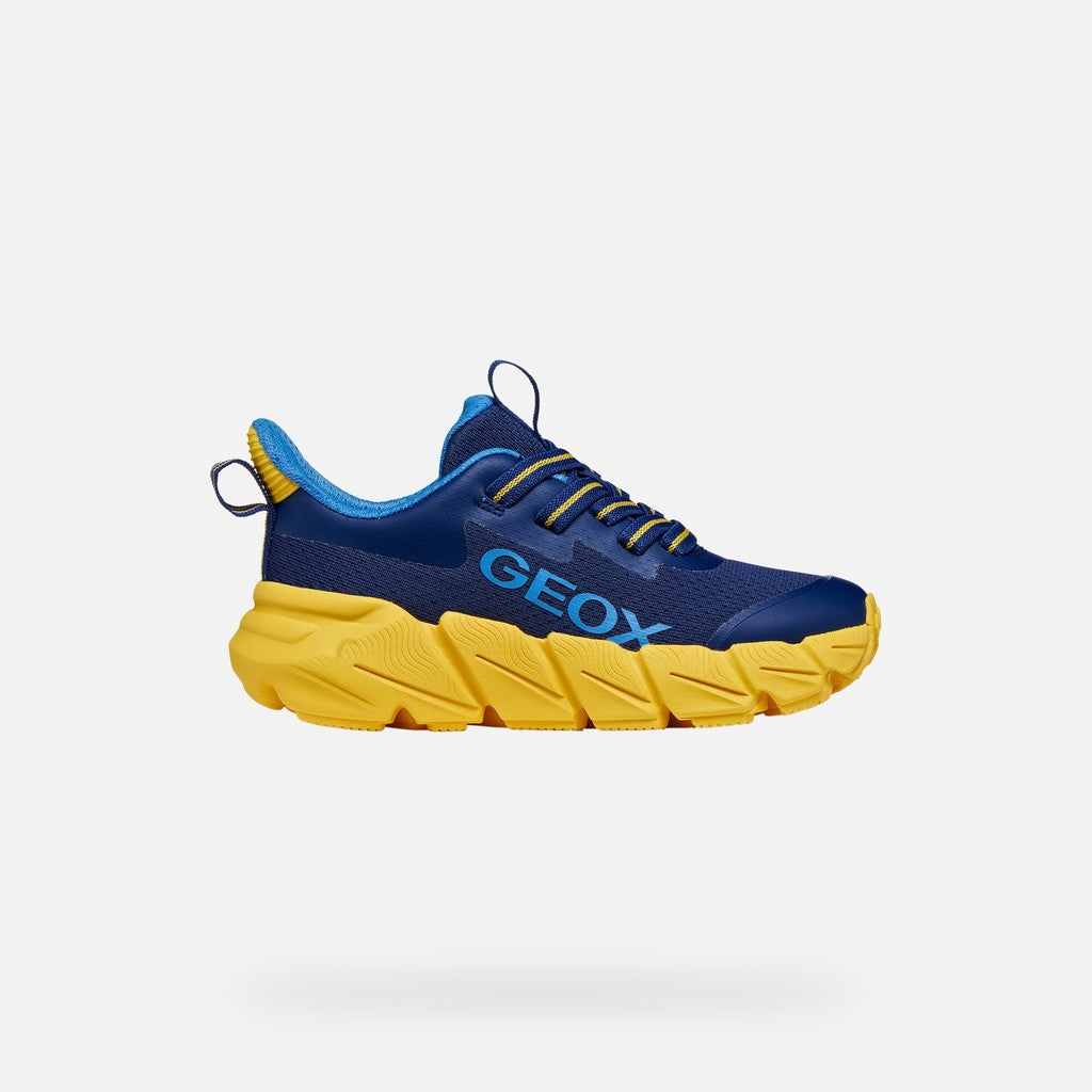 GEOX Flexyper Fast Junior - Navy/Yellow