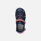 GEOX Boys Vaniett Closed Toe Sandals - Navy/Red
