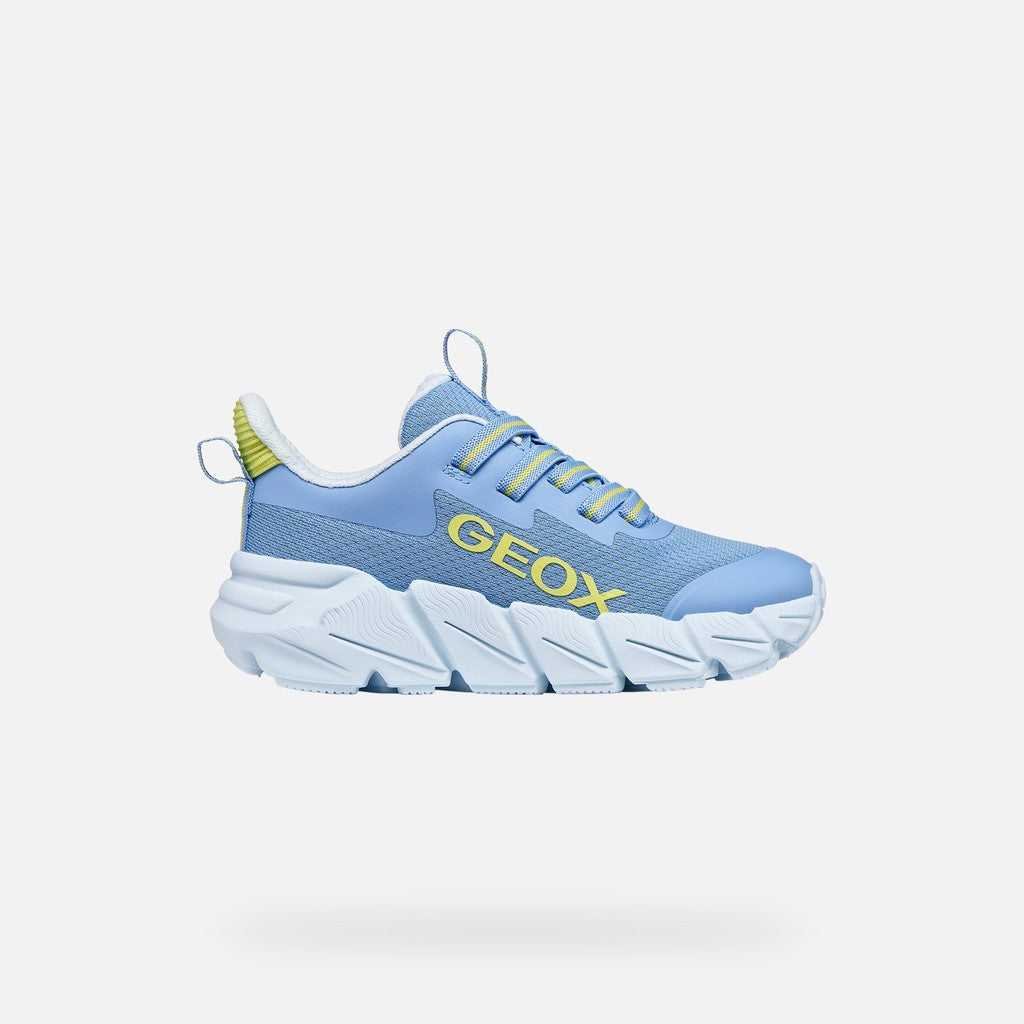GEOX Flexyper Fast Junior - Lt Blue/Lime