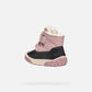 GEOX Girls Omar Baby Winter Boots Black/Rose