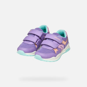 GEOX Girls Pavel Junior Lilac/Watersea Sneakers