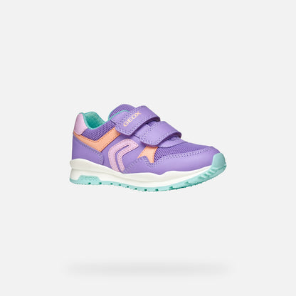 GEOX Girls Pavel Junior Lilac/Watersea Sneakers