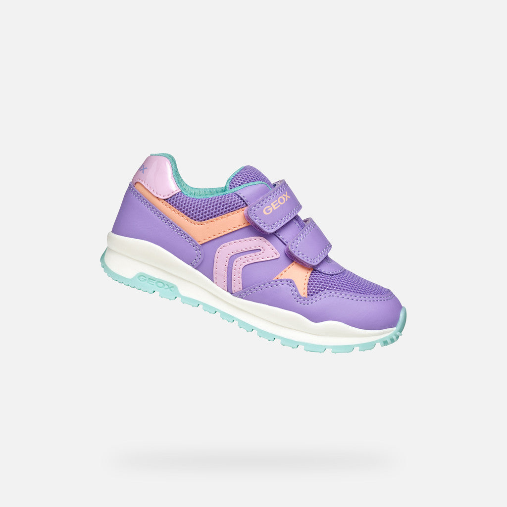 GEOX Girls Pavel Junior Lilac/Watersea Sneakers