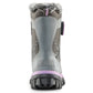 Toasty_k stretch lace toggle velcro winter kid boots - Pewter/Lilac