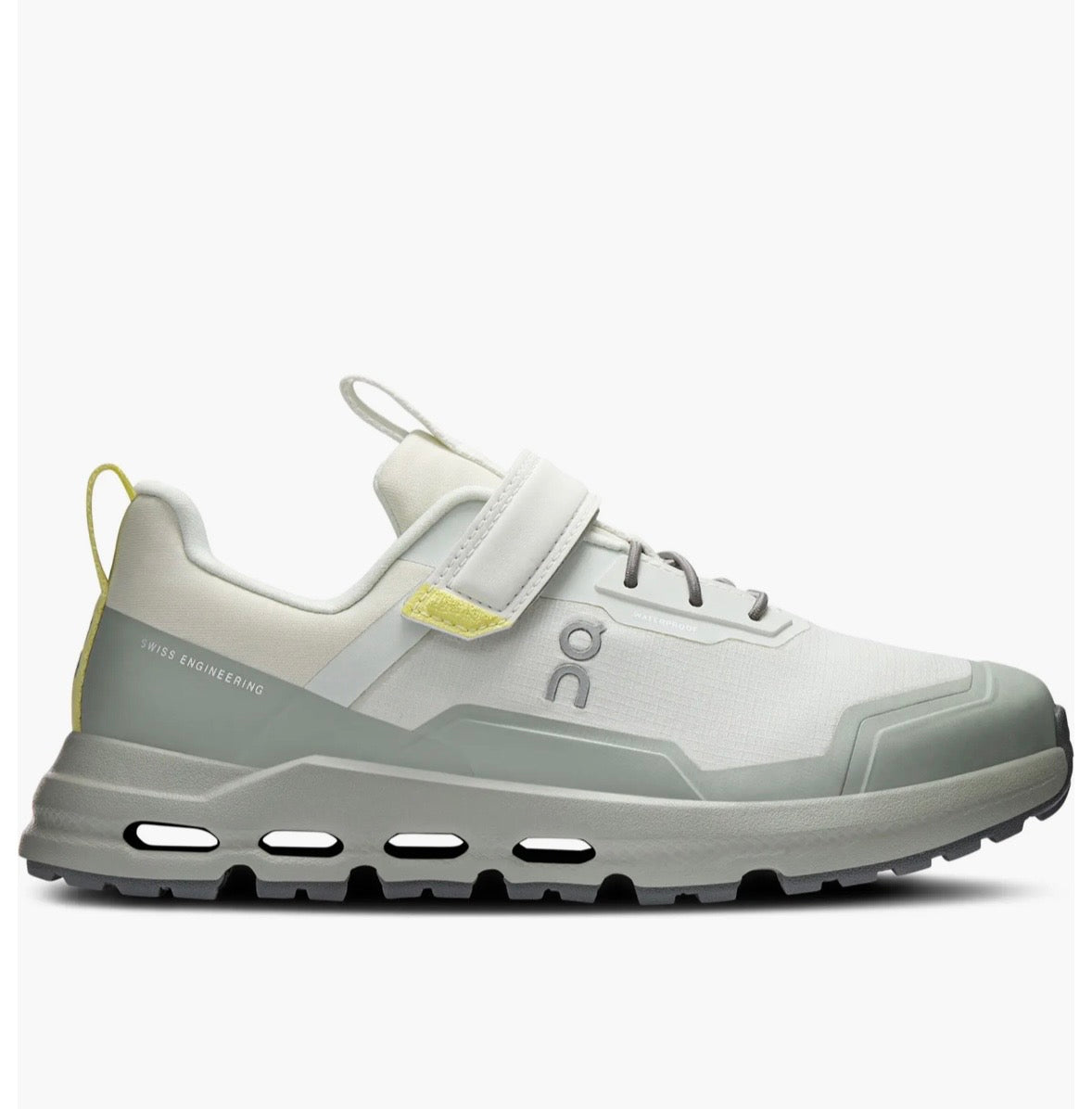 On Cloud Cloudhero Waterproof Kids Runners- Iceberg/Limelight