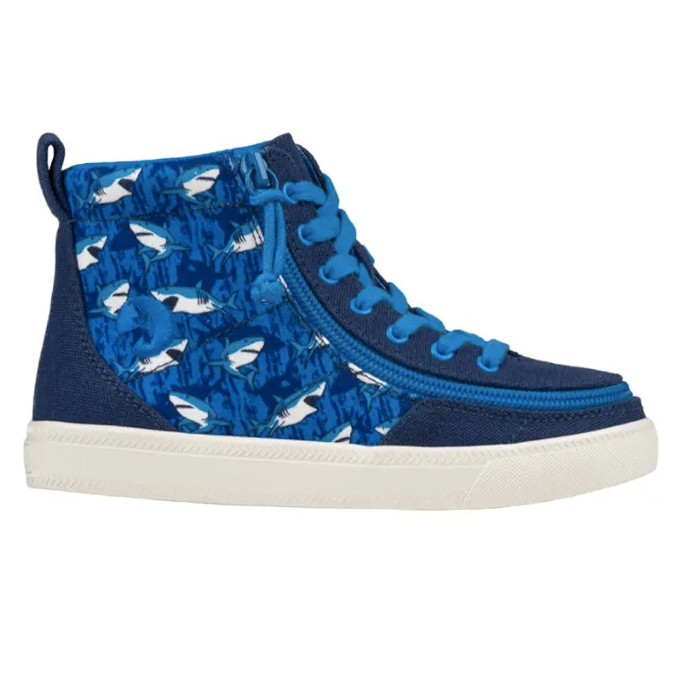 Billy Kids Classic Lace High - Blue Sharks