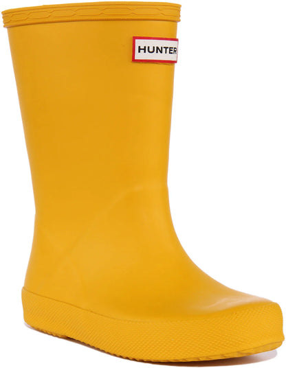 Hunter Little Kids Original First Classic Rain Boot - Yellow