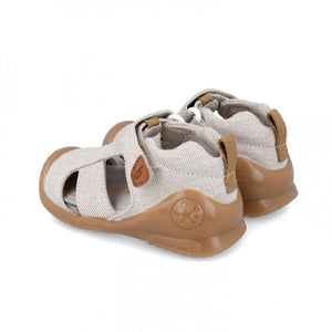 Biomecanics First Step Sandals Biomecanics 242188-B Canvas Sandal - Beige