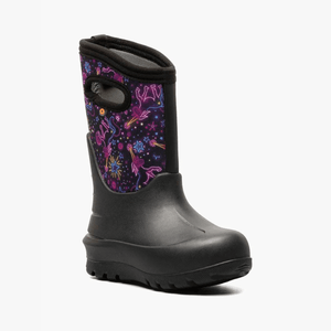 Bogs Winter Boots 10 Little Kids Bogs Neo-Classic Neon Unicorn - Black Multi