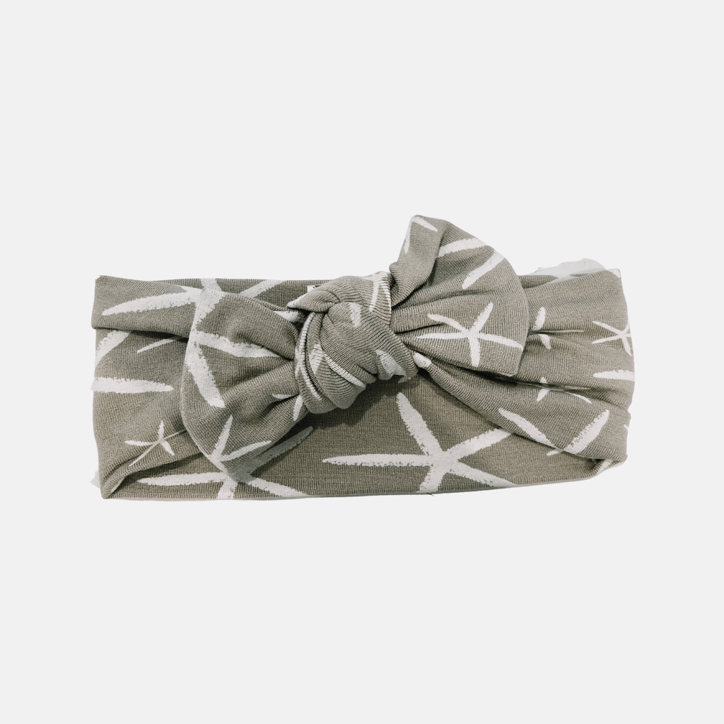 Coccoli Hair Accessories Coccoli Baby Headband - Moonlight Starfish Print